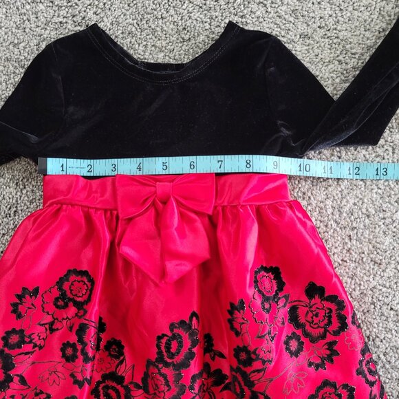 Rare Editions Toddler Girls Christmas Dress 24 Months, Nice pre-owned Condition! - Picture 4 of 8